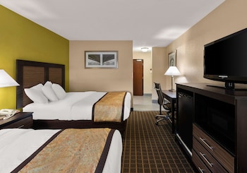 Standard Room, 2 Double Beds, Non Smoking, Refrigerator & Microwave