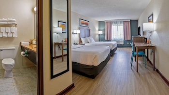 Room, 2 Double Beds, Refrigerator