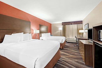 Standard Room, 2 Queen Beds, Non Smoking, Refrigerator & Microwave