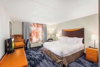 Room, 1 King Bed, Roll-in Shower