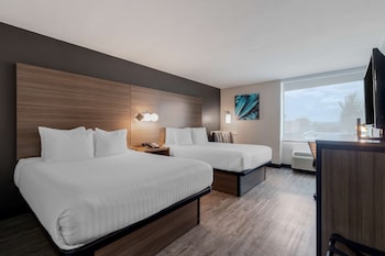 Standard Room, 2 Queen Beds, Non Smoking, Refrigerator & Microwave