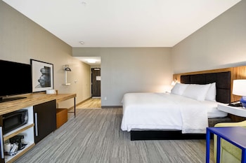 Room, 1 King Bed with Sofa bed, Refrigerator & Microwave