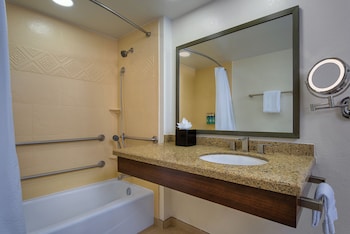 Preferred Room. Wheelchair accessible with tub and option for hearing accessibility. 2 queen beds.