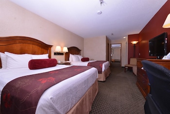 Standard Room, 2 Queen Beds, Non Smoking, Refrigerator & Microwave