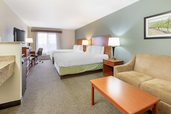 Standard Room, 2 Queen Beds, Non Smoking, Refrigerator & Microwave