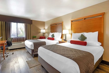 Standard Room, 2 Queen Beds, Non Smoking, Refrigerator & Microwave