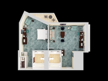 CORNER SUITE - HIGH FLOOR - OCEAN VW - 1KING