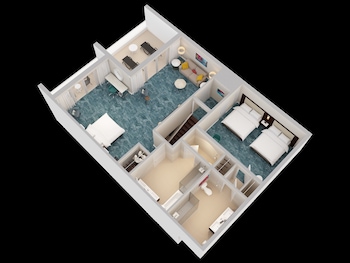 2 BEDROOM BI-LEVEL PREMIUM SUITE- 1KG/2DBL