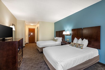 Standard Room, 2 Double Beds, Non Smoking, Refrigerator & Microwave
