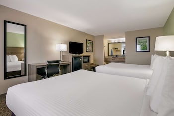 Standard Room, 2 Queen Beds, Non Smoking, Refrigerator & Microwave