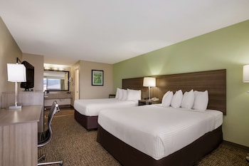 Standard Room, 2 Queen Beds, Non Smoking, Refrigerator & Microwave