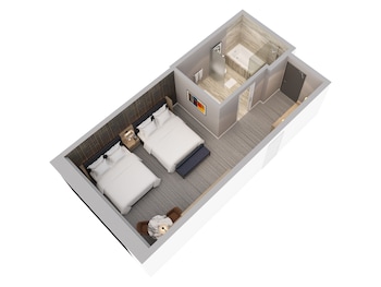 Room, 2 Double Beds, City View