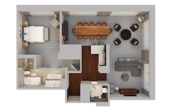 Suite, 1 Bedroom, City View