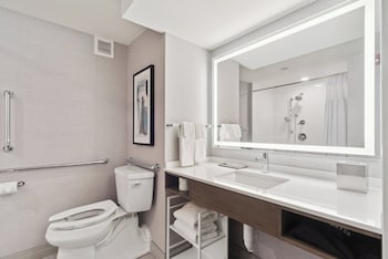 Room, 1 King Bed, Roll-in Shower (Worklife, Comm Access)