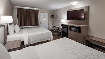 Standard Room, 2 Queen Beds, Non Smoking, Refrigerator & Microwave