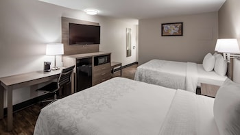 Standard Room, 2 Queen Beds, Non Smoking, Refrigerator & Microwave