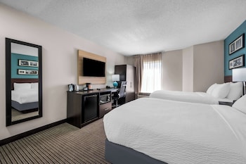 Double Room, 2 Double Beds, Non Smoking