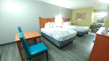 Standard Room, 2 Double Beds, Smoking, Refrigerator & Microwave (Pet Friendly)