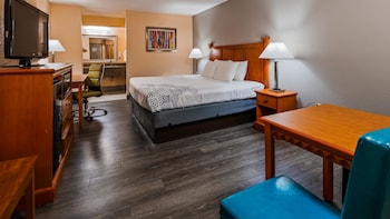 Standard Room, 1 King Bed, Smoking, Refrigerator & Microwave (Pet Friendly)