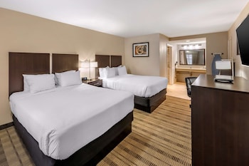 Standard Room, 2 Queen Beds, Non Smoking, Refrigerator & Microwave