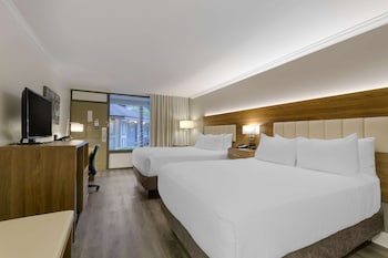Standard Room, 2 Queen Beds, Non Smoking, Refrigerator & Microwave