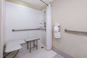 Room, 2 Double Beds, Accessible, Pool View (Roll-in shower, Non-Smoking)