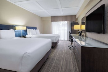 Room, 2 Double Beds, Accessible, Pool View (Roll-in shower, Non-Smoking)