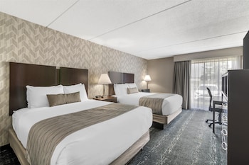 Standard Room, 2 Queen Beds, Non Smoking, Refrigerator & Microwave