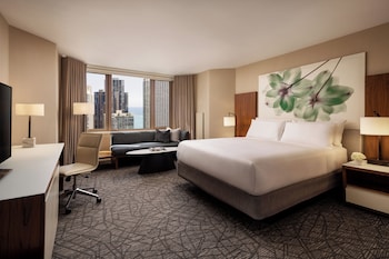 Deluxe Room, 1 King Bed, Shower Grab Bars, City View