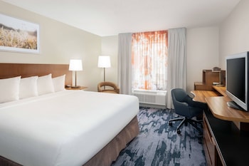 Room, 1 King Bed, Roll-in Shower