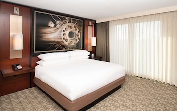 One Bedroom Suite. 1 King Bed with Sofa bed, Accessible, Roll in Shower