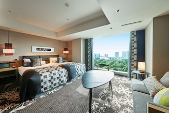 The Main Deluxe Twin Room with Cypress Bath "Shin-Edo" Non-Smoking