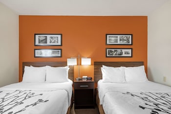 Standard Room, 2 Double Beds, Non Smoking, Refrigerator & Microwave