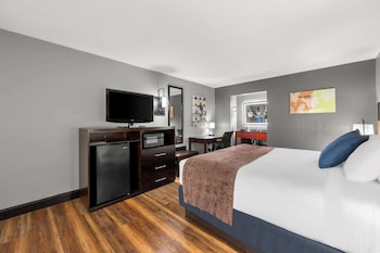 Standard Room, 1 King Bed, Smoking, Refrigerator & Microwave