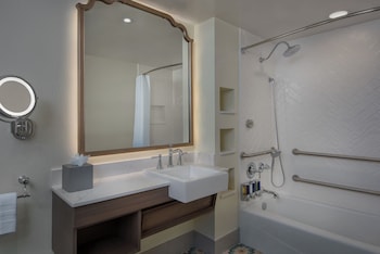 Standard View. Wheelchair accessible with tub and option for hearing accessibility.  2 queen beds.