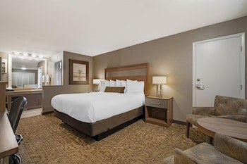 Standard Room, 1 King Bed, Non Smoking, Refrigerator & Microwave