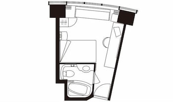 [Short Stay] Standard Single Room 9F - Non Smoking  [Check-in 19:00/Check-out 9:00]