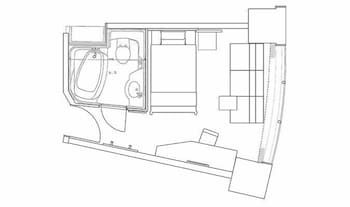 [Short Stay] Moderate Single Room 10-17F - Non Smoking [Check-in 19:00/Check-out 9:00]