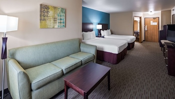 Standard Room, 2 Queen Beds, Non Smoking, Refrigerator & Microwave
