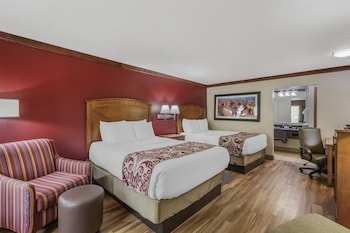 Standard Room, 2 Queen Beds, Non Smoking, Refrigerator & Microwave