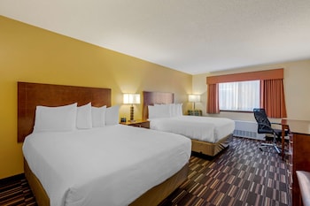 Standard Room, 2 Queen Beds, Non Smoking, Refrigerator & Microwave