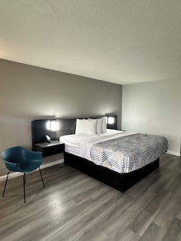 Deluxe Room, 1 King Bed, Smoking, Refrigerator & Microwave
