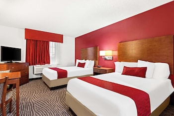 Standard Room, 2 Double Beds, Non Smoking, Refrigerator & Microwave