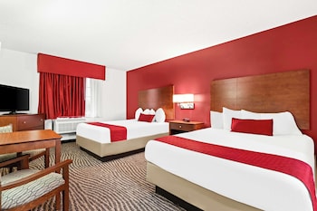 Standard Room, 2 Queen Beds, Non Smoking, Refrigerator & Microwave