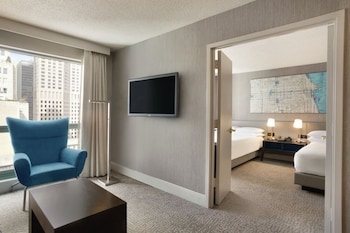Suite, 2 Double Beds, Non Smoking, City View