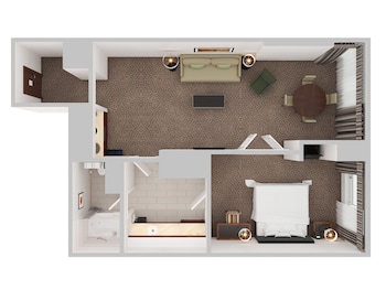 Deluxe Suite, 1 King Bed