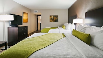 Standard Room, 2 Queen Beds, Non Smoking, Refrigerator & Microwave