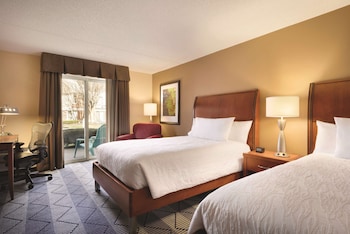 Two double beds scenic view