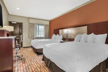 Standard Room, 2 Queen Beds, Non Smoking, Refrigerator & Microwave
