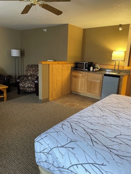 Studio Suite, 1 King Bed, Refrigerator & Microwave, Mountain View